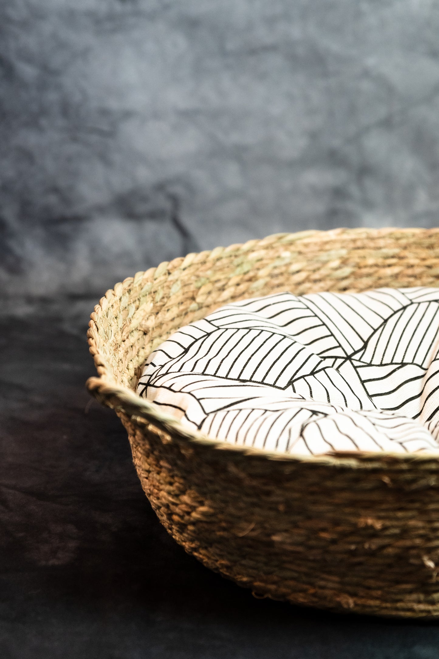 Cozy Wicker Pet Bed